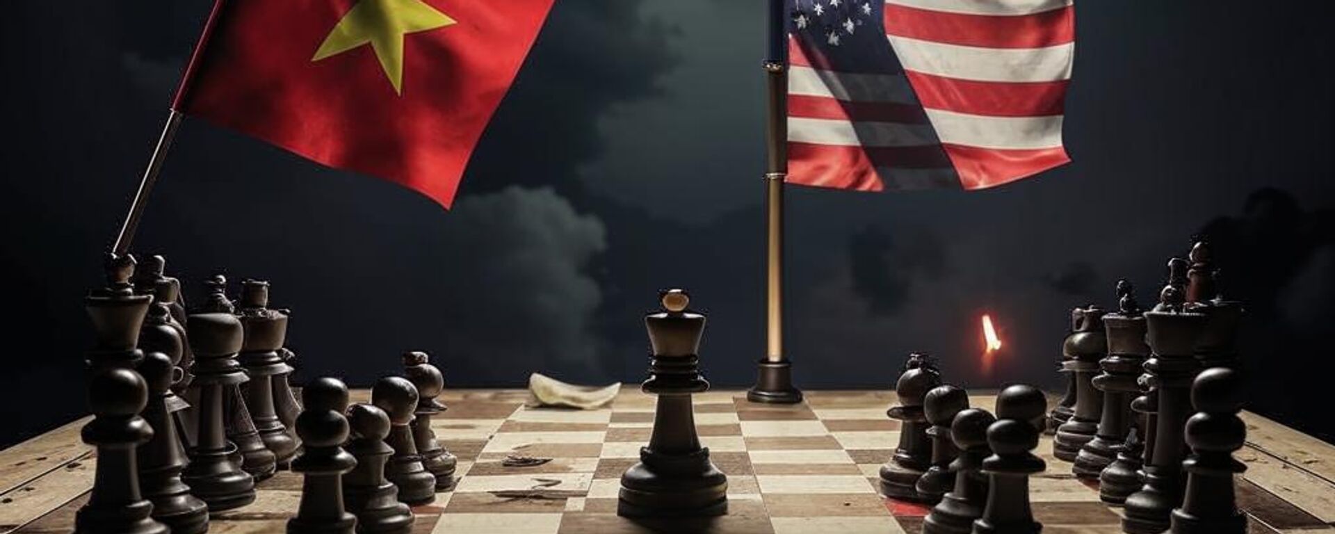 Cờ của Việt Nam và Hoa Kỳ - Sputnik Việt Nam, 1920, 21.04.2025