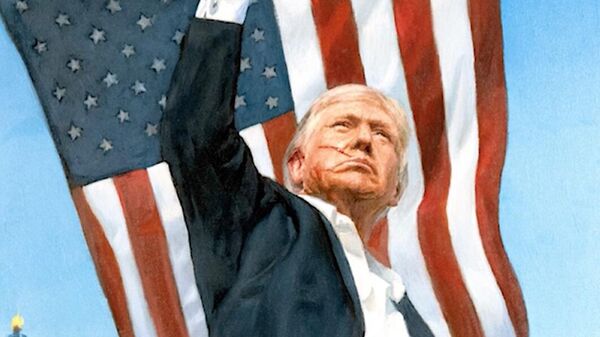 Kênh truyền hình Mỹ CNN đã công bố bức chân dung Tổng thống Mỹ Donald Trump do họa sĩ Nikas Safronov vẽ - Sputnik Việt Nam