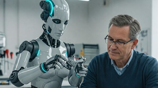 AI và một người làm việc với nhau - Sputnik Việt Nam