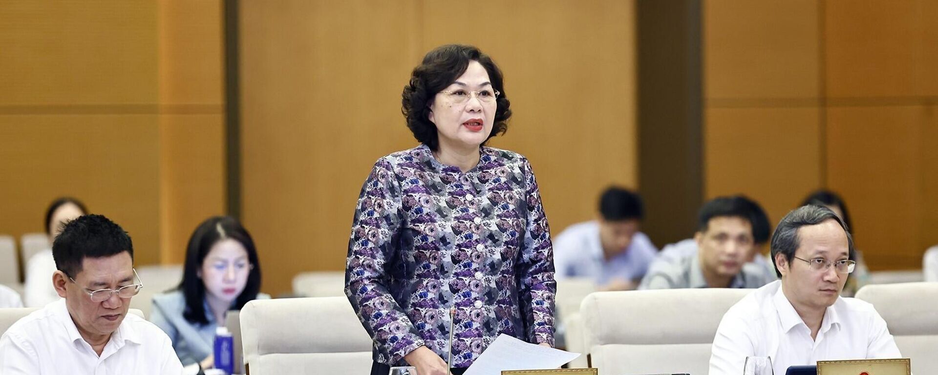 Thống đốc Ngân hàng Nhà nước Việt Nam Nguyễn Thị Hồng phát biểu - Sputnik Việt Nam, 1920, 29.05.2025