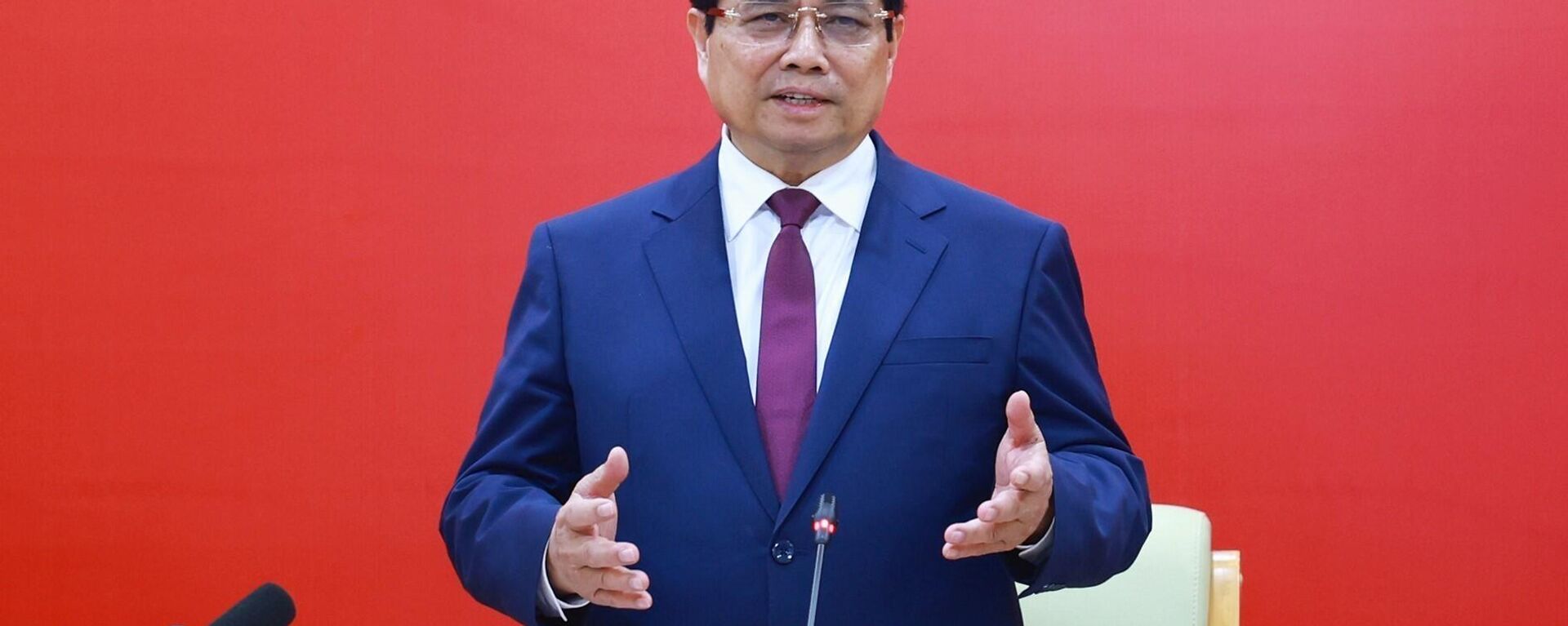 Thủ tướng Phạm Minh Chính làm việc với lãnh đạo Học viện Công nghệ Bưu chính Viễn thông. - Sputnik Việt Nam, 1920, 24.04.2025