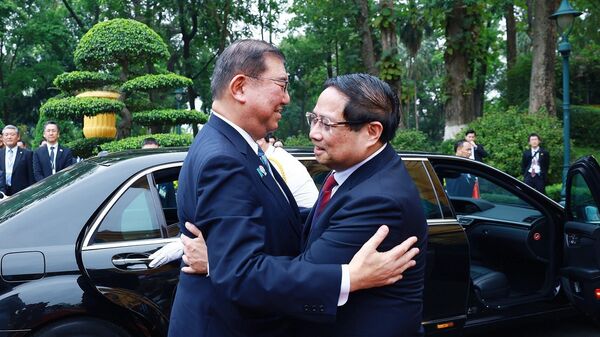 Thủ tướng Phạm Minh Chính chủ trì Lễ đón Thủ tướng Nhật Bản thăm chính thức Việt Nam - Sputnik Việt Nam