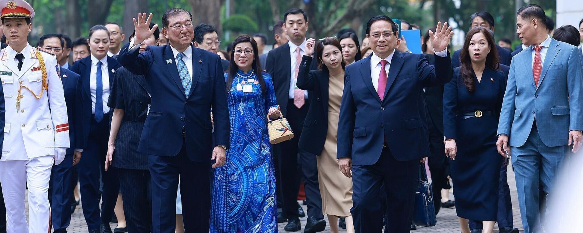 Thủ tướng Phạm Minh Chính chủ trì Lễ đón Thủ tướng Nhật Bản thăm chính thức Việt Nam - Sputnik Việt Nam, 1920, 29.04.2025