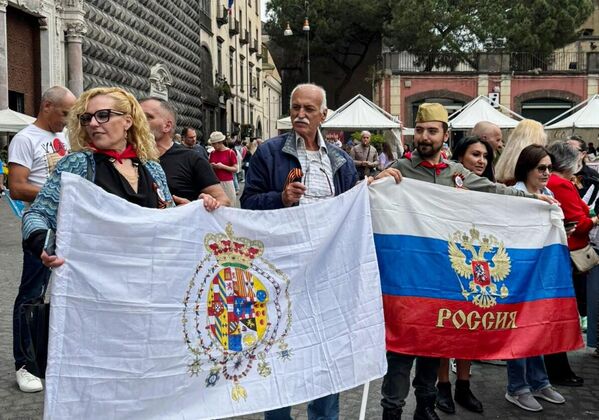 Những người tham gia chiến dịch &quot;Trung đoàn bất tử&quot; ở Naples - Sputnik Việt Nam