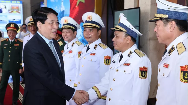 Chủ tịch nước dự Lễ kỷ niệm 70 năm Ngày thành lập Hải quân nhân dân Việt Nam - Sputnik Việt Nam