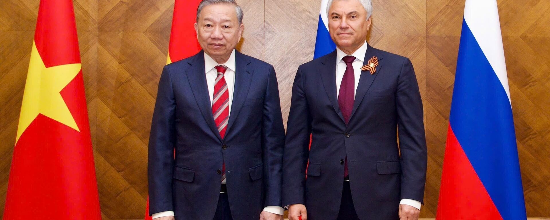 Tổng Bí thư Tô Lâm hội kiến Chủ tịch Duma Quốc gia LB Nga - Sputnik Việt Nam, 1920, 29.09.2025