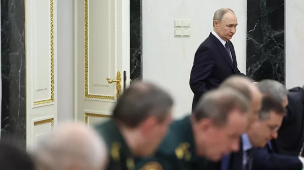 Tổng thống Nga V. Putin họp chuẩn bị đàm phán với Ukraina - Sputnik Việt Nam