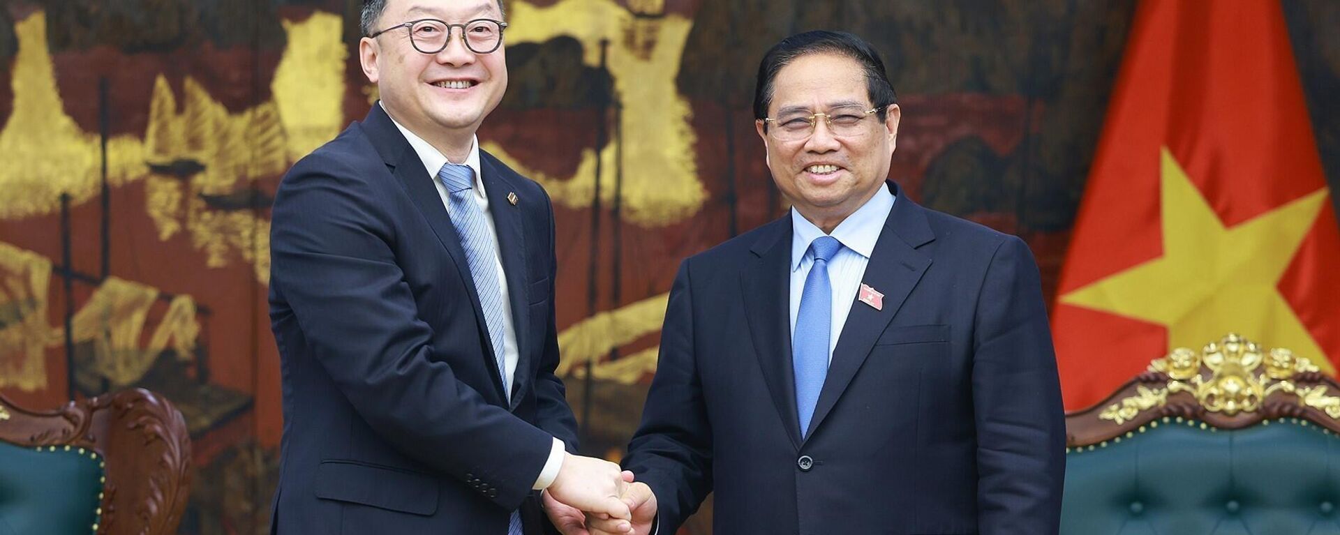 Thủ tướng tiếp Chủ tịch Khu vực Châu Á – Thái Bình Dương của Tập đoàn Xây dựng Điện lực Trung Quốc - Sputnik Việt Nam, 1920, 21.05.2025