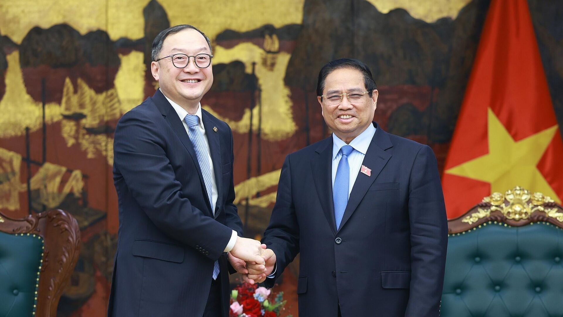 Thủ tướng tiếp Chủ tịch Khu vực Châu Á – Thái Bình Dương của Tập đoàn Xây dựng Điện lực Trung Quốc Thủ tướng tiếp Chủ tịch Khu vực Châu Á – Thái Bình Dương của Tập đoàn Xây dựng Điện lực Trung Quốc - Sputnik Việt Nam, 1920, 21.05.2025