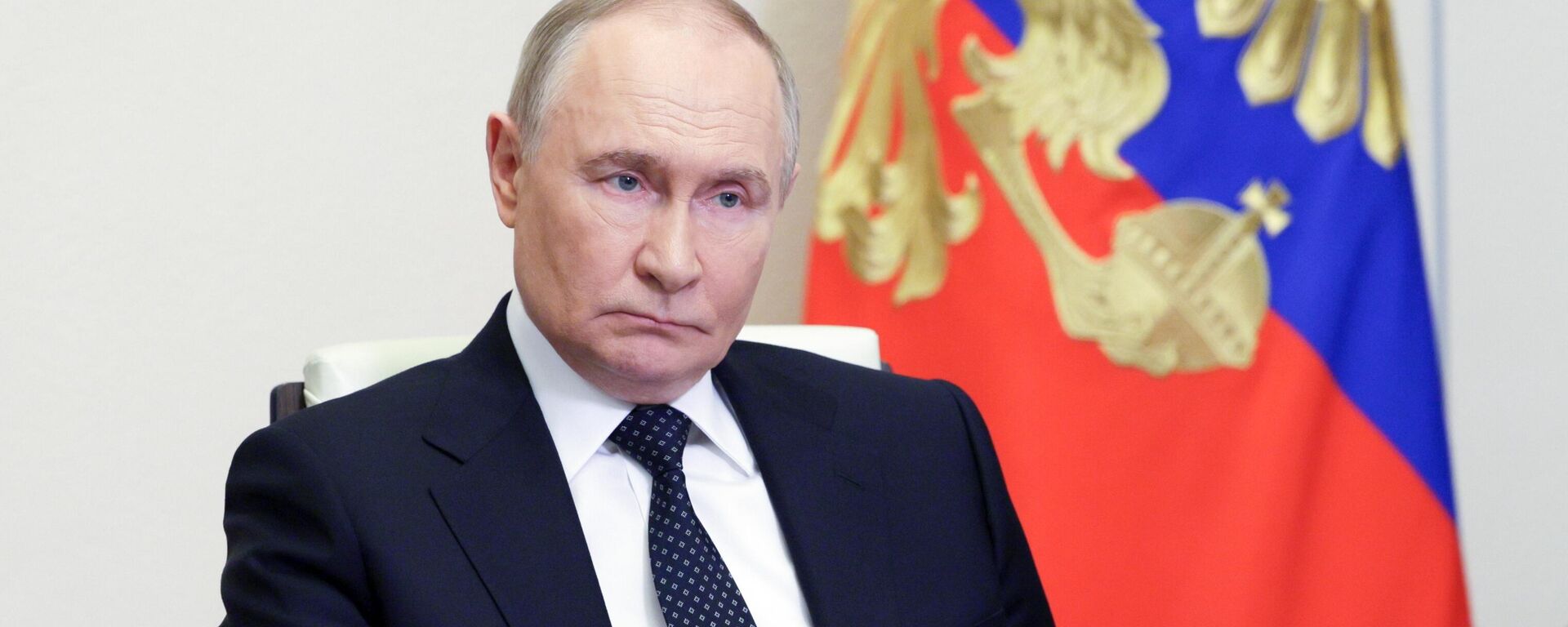 Tổng thống Nga Vladimir Putin chủ trì cuộc họp với các thành viên của Chính phủ Nga trong chế độ hội nghị truyền hình - Sputnik Việt Nam, 1920, 04.06.2025