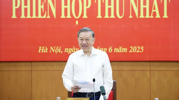 Tổng Bí thư chủ trì Phiên họp thứ nhất Ban Chỉ đạo Trung ương về hoàn thiện thể chế, pháp luật - Sputnik Việt Nam