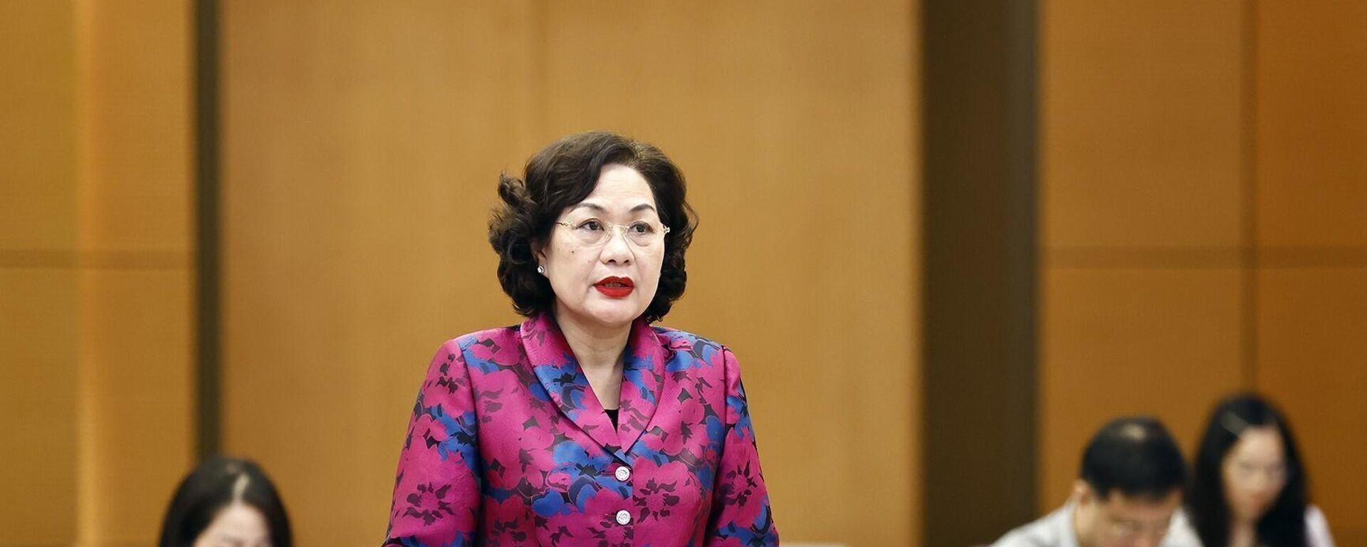 Thống đốc Ngân hàng Nhà nước Việt Nam Nguyễn Thị Hồng phát biểu - Sputnik Việt Nam, 1920, 10.06.2025