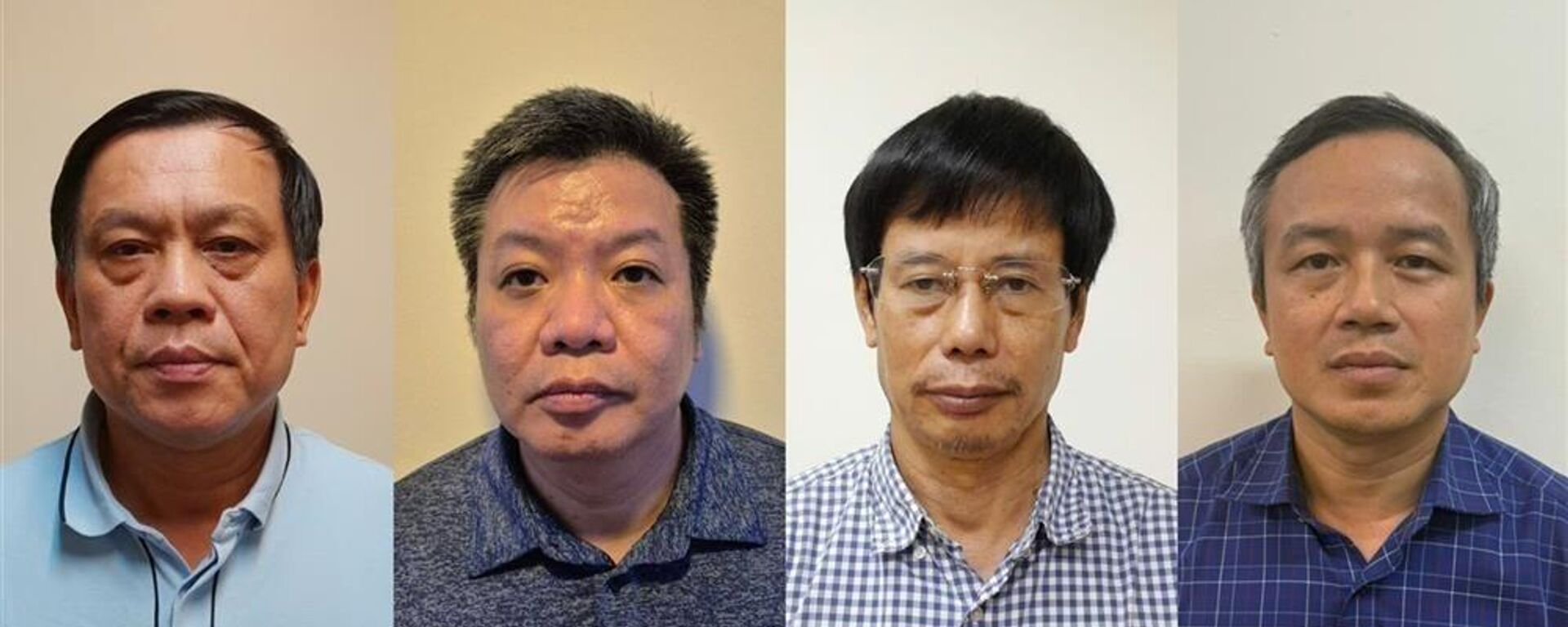 Khởi tố cựu Thứ trưởng Bộ Lao động -Thương binh và Xã hội Nguyễn Bá Hoan. Các bị can từ trái qua phải: Nguyễn Bá Hoan, Tống Hải Nam, Nguyễn Gia Liêm, Phạm Viết Hương - Sputnik Việt Nam, 1920, 12.06.2025