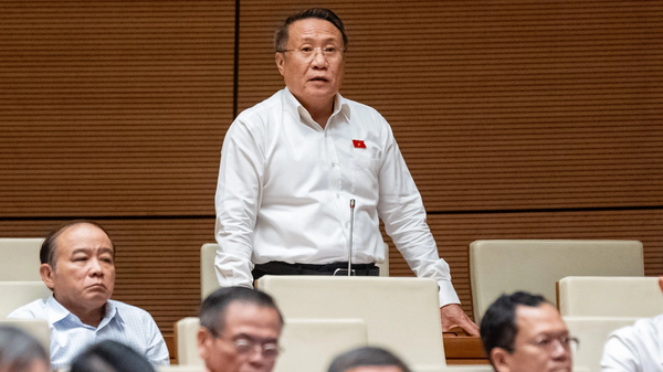 Đại biểu Hà Sỹ Đồng nêu ý kiến tại phiên họp sáng 17.6 - Sputnik Việt Nam