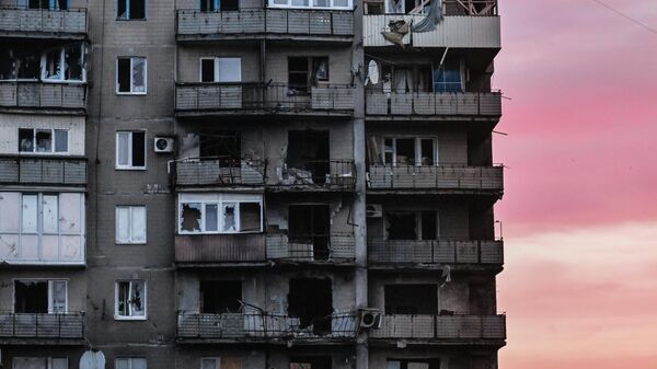 Thành phố Selidovo, DNR (thuộc hướng Krasnoarmeysk, chiến dịch quân sự đặc biệt)   - Sputnik Việt Nam