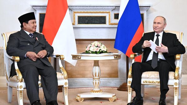 Tổng thống Vladimir Putin gặp Tổng thống Indonesia Prabowo Subianto - Sputnik Việt Nam