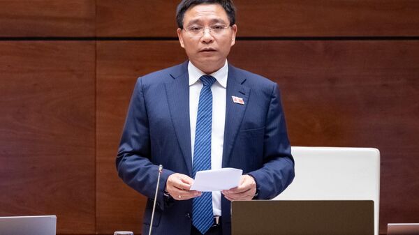 Bộ trưởng Tài chính Nguyễn Văn Thắng phát biểu giải trình - Sputnik Việt Nam