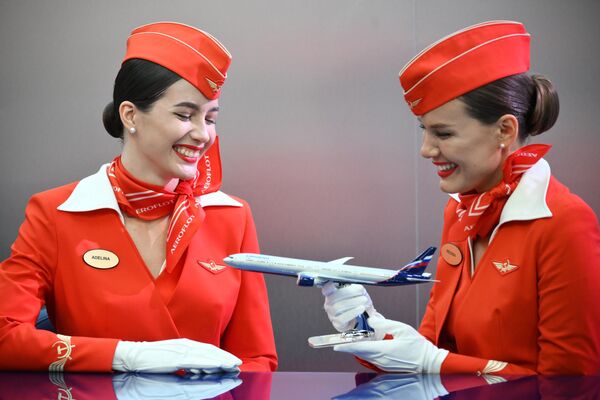 Hoạt động của diễn đàn tại Gian hàng Aeroflot - Sputnik Việt Nam