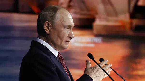 Tổng thống Nga Vladimir Putin đã tham gia phiên họp toàn thể của Diễn đàn Kinh tế Quốc tế St. Petersburg lần thứ 18 - Sputnik Việt Nam