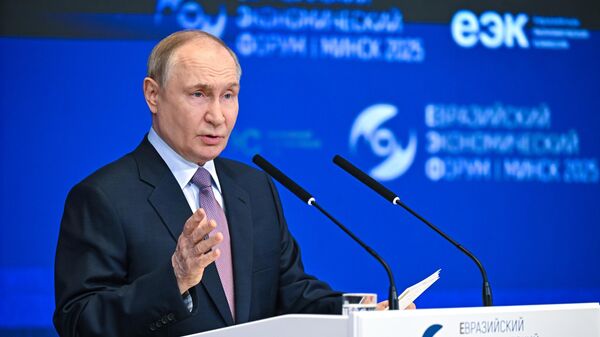 Vladimir Putin tại Diễn đàn kinh tế Á-Âu lần thứ IV ở Minsk - Sputnik Việt Nam