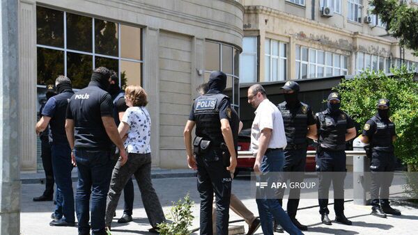 Cảnh sát tiến hành khám xét tại văn phòng Sputnik Azerbaijan (ngày 30 tháng 6 năm 2025). Baku Cảnh sát tiến hành khám xét tại văn phòng Sputnik Azerbaijan (ngày 30 tháng 6 năm 2025). Baku - Sputnik Việt Nam