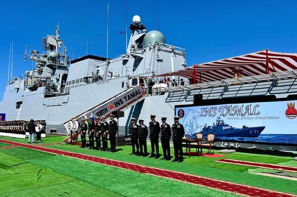 Lễ chính thức bàn giao khinh hạm tên lửa Tamal thuộc Dự án 11356 đã diễn ra tại xưởng đóng tàu Yantar ở Kaliningrad (Nga) Lễ chính thức bàn giao khinh hạm tên lửa Tamal thuộc Dự án 11356 đã diễn ra tại xưởng đóng tàu Yantar ở Kaliningrad (Nga) - Sputnik Việt Nam