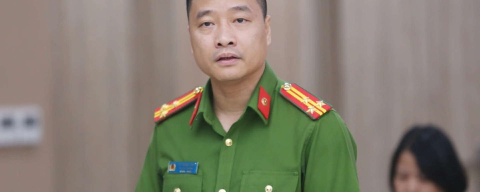 Thượng tá Vũ Thanh Tùng, Cục phó C03, tại cuộc họp báo chiều 7/7. - Sputnik Việt Nam, 1920, 07.07.2025