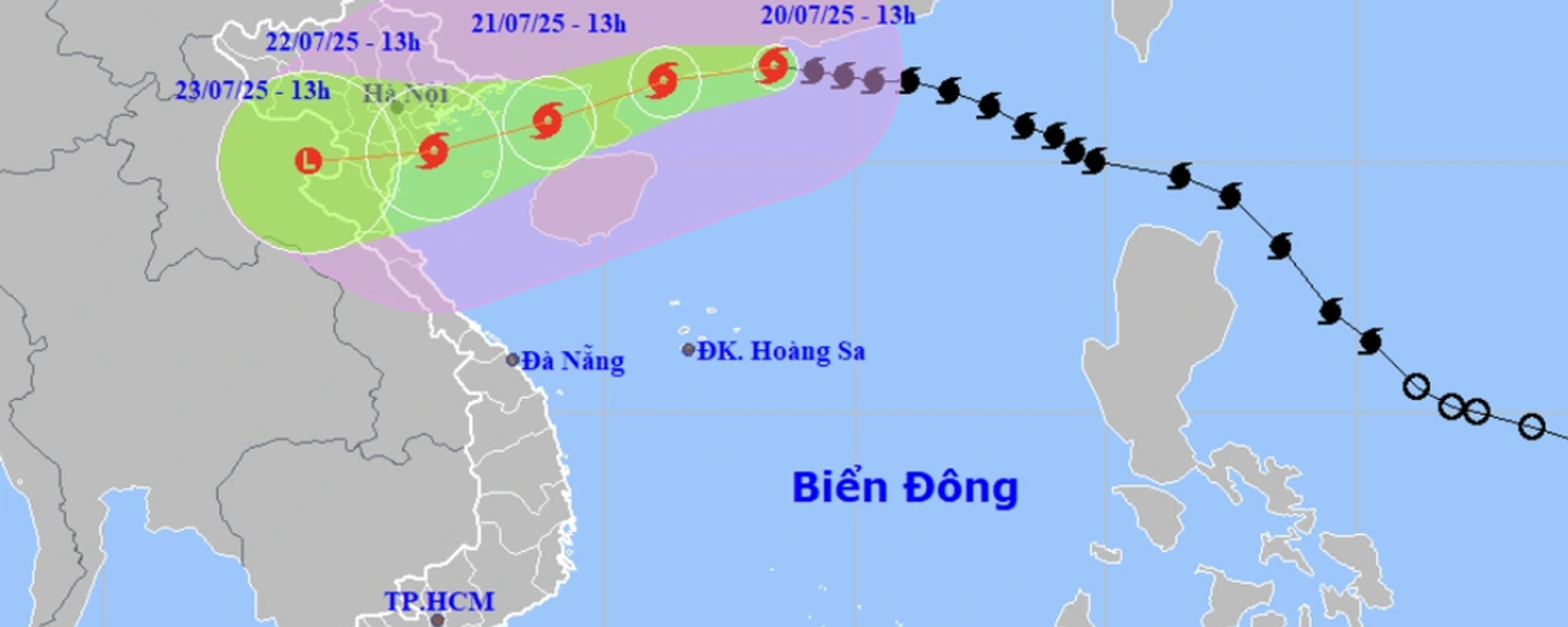 Bão Wipha đang tiến gần hơn vùng biển và đất liền nước ta - Sputnik Việt Nam, 1920, 20.07.2025