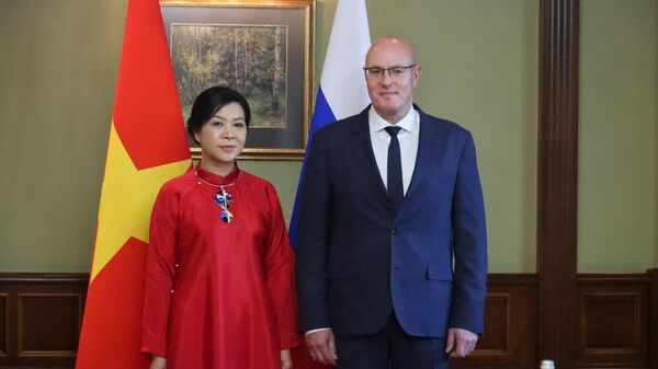 Phó Thủ tướng Dmitry Chernyshenko gặp phu nhân Tổng Bí thư Trung ương Đảng Cộng sản Việt Nam Tô Lâm Ngô Phương Ly - Sputnik Việt Nam