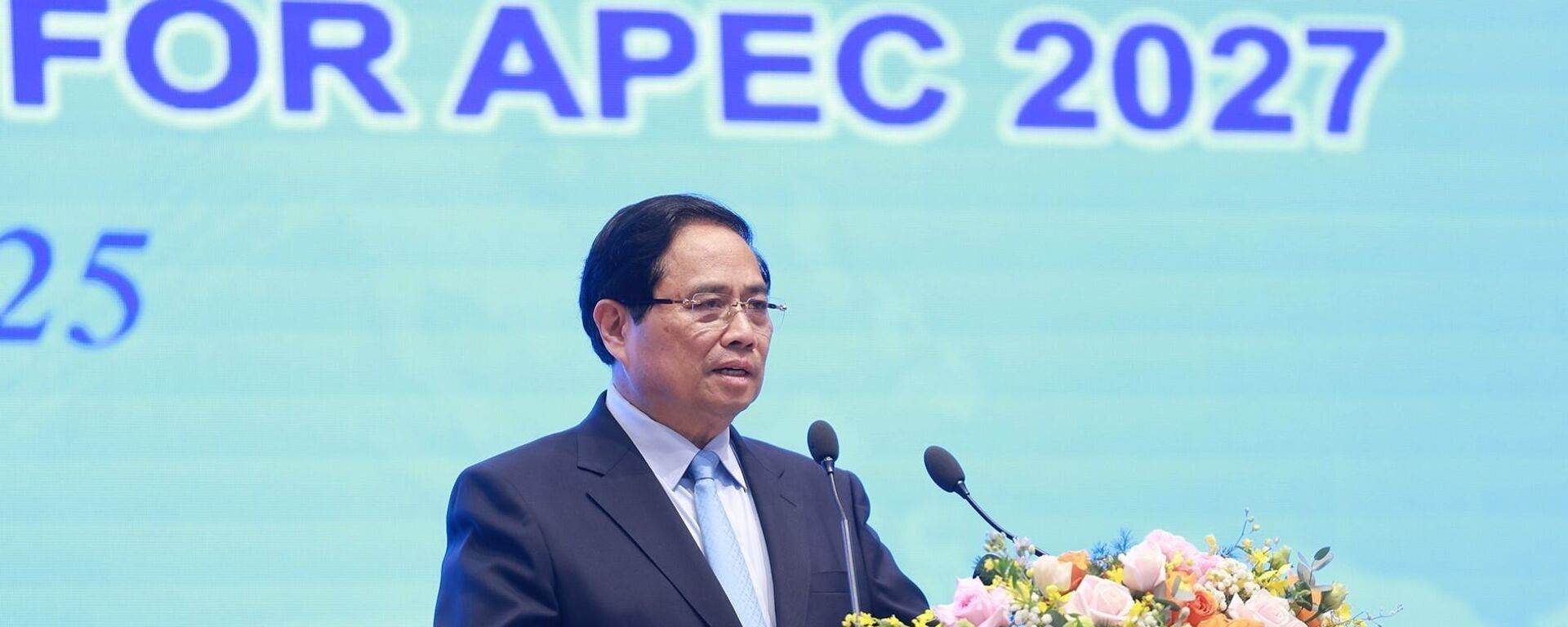 Thủ tướng Phạm Minh Chính phát biểu tại Lễ công bố thành lập Ủy ban Quốc gia Diễn đàn hợp tác châu Á - Thái Bình Dương 2027 (APEC 2027)
 - Sputnik Việt Nam, 1920, 28.07.2025