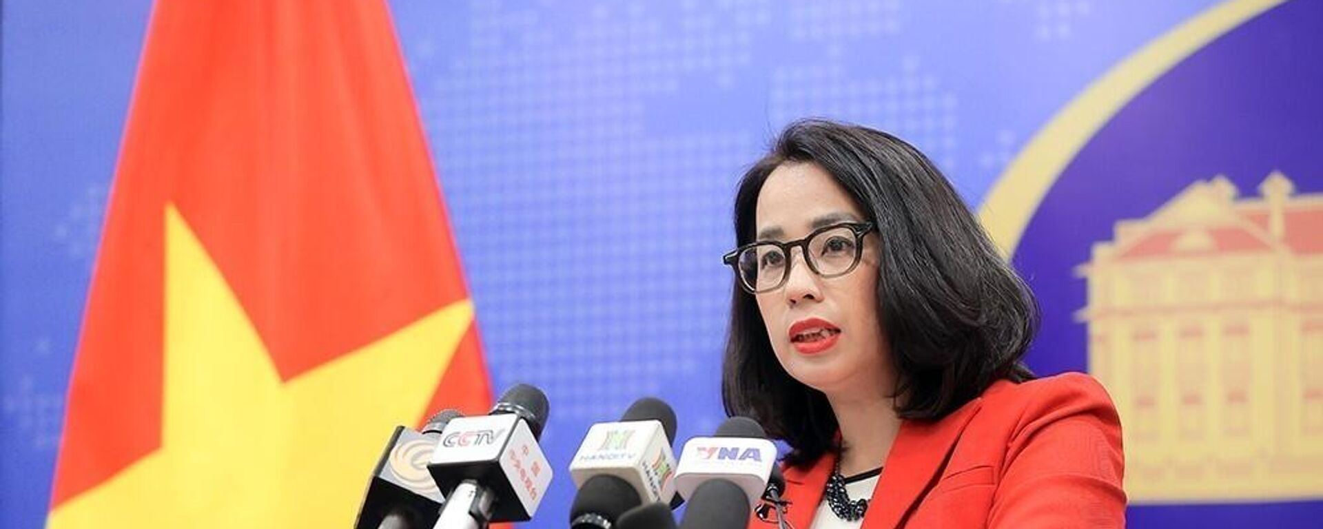 Người phát ngôn Bộ Ngoại giao Phạm Thu Hằng trả lời câu hỏi của các cơ quan báo chí trong nước và quốc tế
 - Sputnik Việt Nam, 1920, 29.07.2025