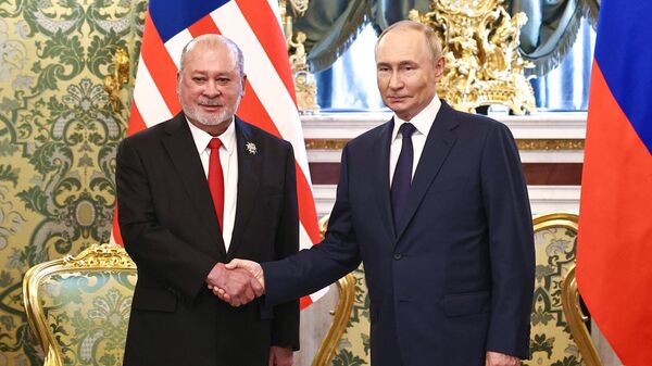 Tổng thống Nga Vladimir Putin đã hội đàm với Quốc vương Malaysia Sultan Ibrahim - Sputnik Việt Nam