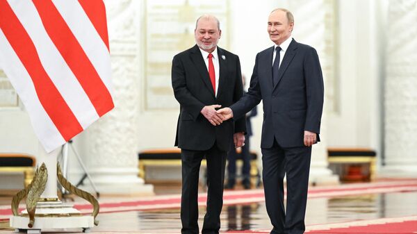 Tổng thống Nga Vladimir Putin đã hội đàm với Quốc vương Malaysia Sultan Ibrahim - Sputnik Việt Nam