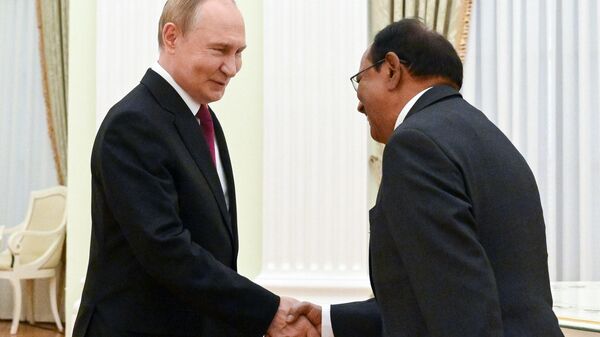 Tổng thống Putin tiếp kiến cố vấn của Thủ tướng Ấn Độ Ajit Doval tại Điện Kremlin - Sputnik Việt Nam