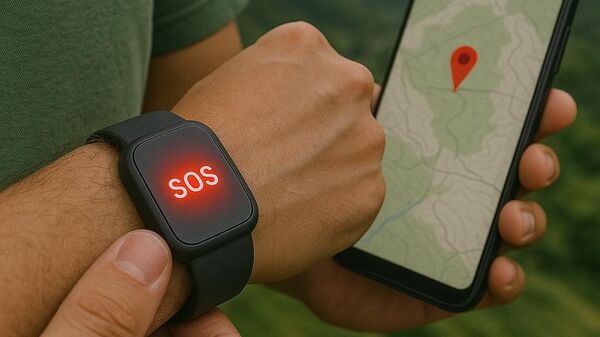 Thiết bị đeo có GPS và chức năng SOS  

Chiếc vòng tay tối giản, tiện dụng với đèn LED và nút SOS, phát sáng đỏ khi kích hoạt. Người trên núi nhấn nút, và màn hình điện thoại của đội cứu hộ hiện vị trí chính xác của họ - Sputnik Việt Nam