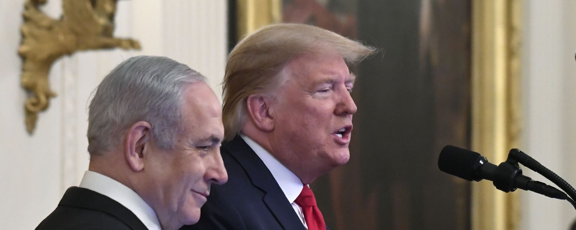 Tổng thống Mỹ Donald Trump và Thủ tướng Israel Benjamin Netanyahu - Sputnik Việt Nam, 1920, 08.08.2025
