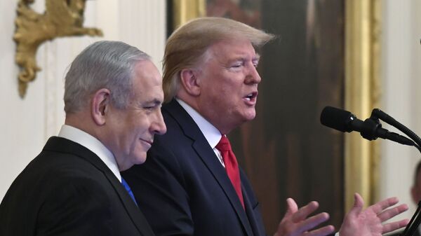 Tổng thống Mỹ Donald Trump và Thủ tướng Israel Benjamin Netanyahu - Sputnik Việt Nam