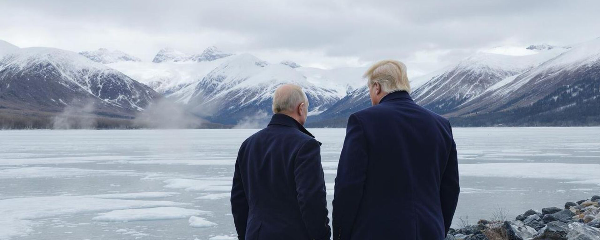 Tổng thống Nga và Tổng thống Hoa Kỳ gặp nhau tại Alaska. Ảnh được tạo ra bởi AI - Sputnik Việt Nam, 1920, 13.08.2025