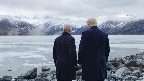 Tổng thống Nga và Tổng thống Hoa Kỳ gặp nhau tại Alaska. Ảnh được tạo ra bởi AI - Sputnik Việt Nam
