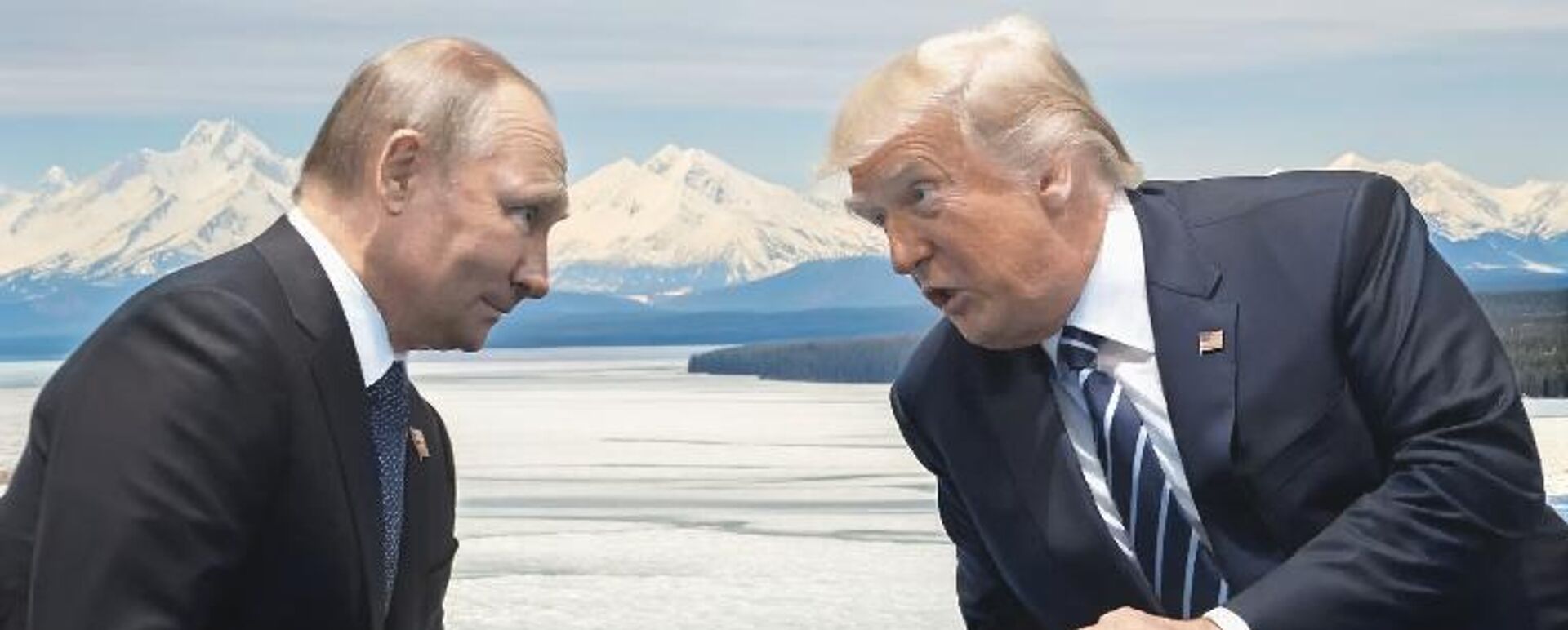 Tổng thống Nga và Tổng thống Hoa Kỳ gặp nhau tại Alaska. Ảnh được tạo ra bởi AI Tổng thống Nga và Tổng thống Hoa Kỳ gặp nhau tại Alaska. Ảnh được tạo ra bởi AI - Sputnik Việt Nam, 1920, 11.08.2025