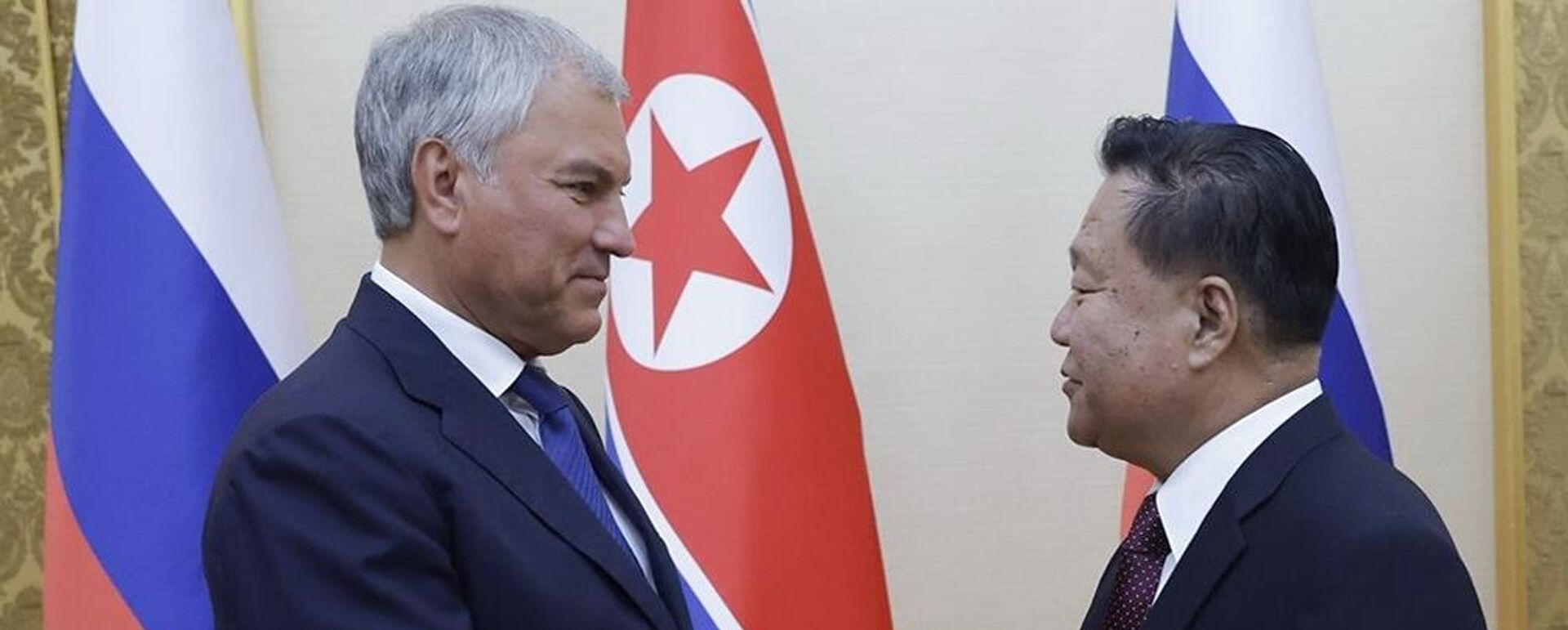 Chuyến thăm của Chủ tịch Duma Quốc gia Liên bang Nga V. Volodin tới CHDCND Triều Tiên. - Sputnik Việt Nam, 1920, 15.08.2025