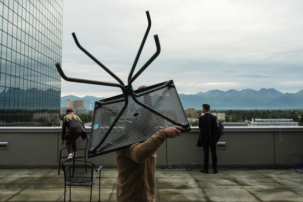 Công tác chuẩn bị trung tâm báo chí tại Anchorage - Sputnik Việt Nam