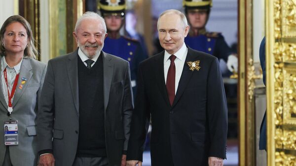 Tổng thống Nga Vladimir Putin và Tổng thống Brazil Luiz Inacio Lula da Silva - Sputnik Việt Nam