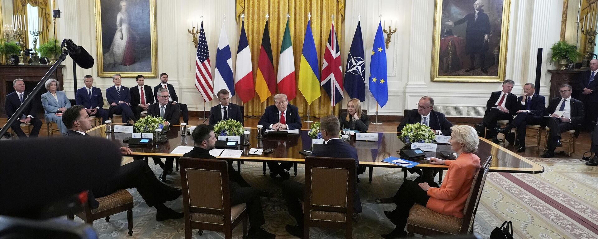 Đàm phán tại Nhà Trắng - Sputnik Việt Nam, 1920, 19.08.2025