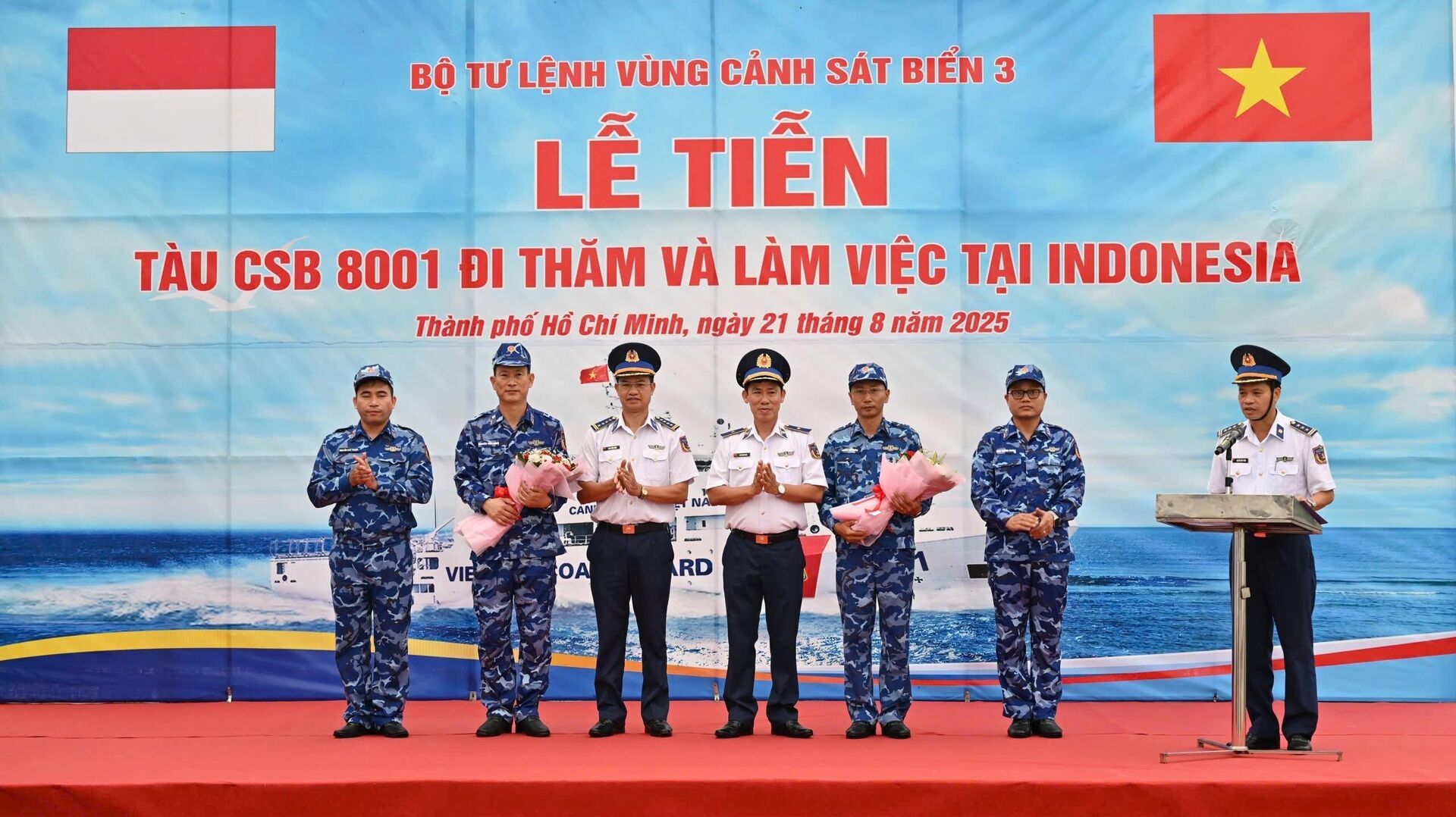 Cảnh sát biển Việt Nam giao lưu và chia sẻ kinh nghiệm với lực lượng Cảnh sát biển Indonesia - Sputnik Việt Nam, 1920, 21.08.2025