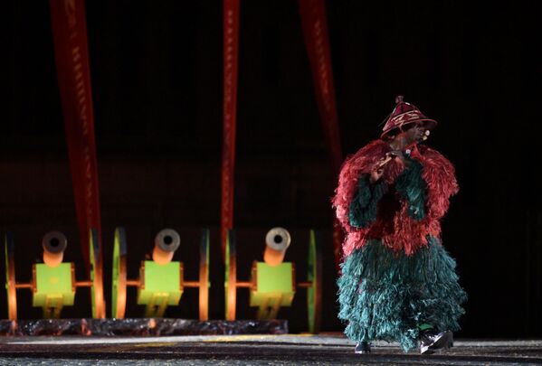 Dàn nhạc Tổng thống Burkina Faso trong tổng diễn tập khai mạc Liên hoan Quân nhạc Quốc tế &quot;Tháp Spasskaya&quot; lần thứ 17 trên Quảng trường Đỏ ở Matxcơva - Sputnik Việt Nam