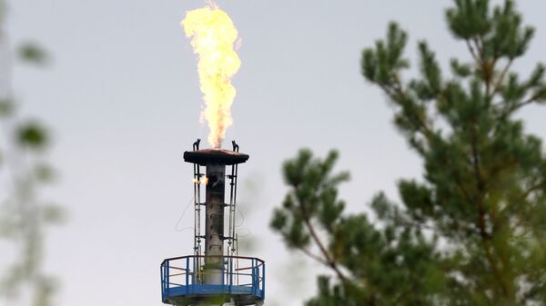 Quang cảnh một trong những đường ống của nhà máy lọc dầu Mozyr ở vùng Gomel - Sputnik Việt Nam