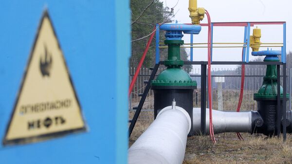 Một phần đường ống dẫn dầu Druzhba ở vùng Mozyr của Belarus - Sputnik Việt Nam
