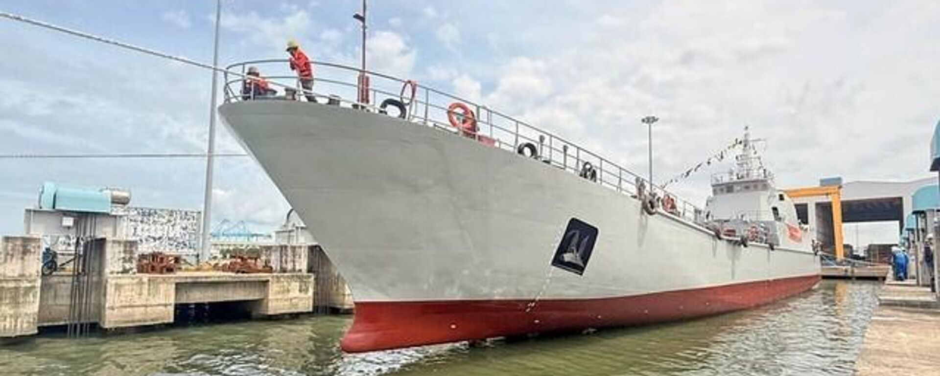 Tàu vận tải VĐC-01 được hạ thủy - Sputnik Việt Nam, 1920, 24.08.2025