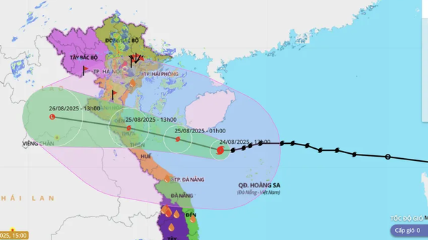 Dự báo vùng ảnh hưởng của bão số 5 - Sputnik Việt Nam